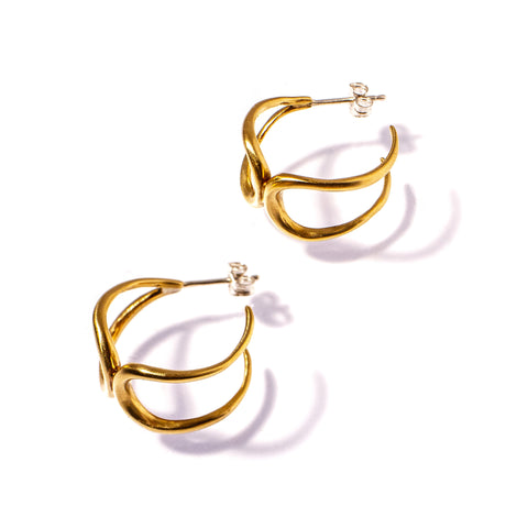 SMALL CINCTURE BALANCE HOOPS BRASS