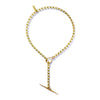 TOGGLE SPIKE VINTAGE CHAIN NECKLACE BRASS