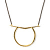 Ray Ring Pendant Short Brass