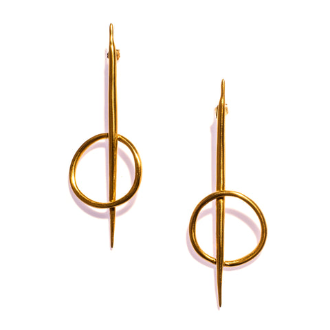 Long Twist Spike Stud Earrings - Gold  K/LLER Collection Jewelry – K/LLER  COLLECTION